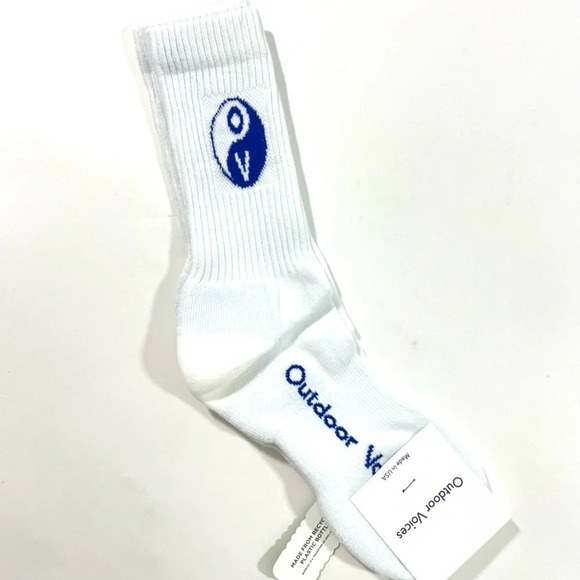 New Outdoor Voices Yin Yang Graphic Crew Socks - Picture 4 of 4